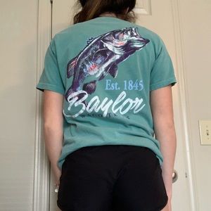 Baylor University Comfort Colors Bass Tee